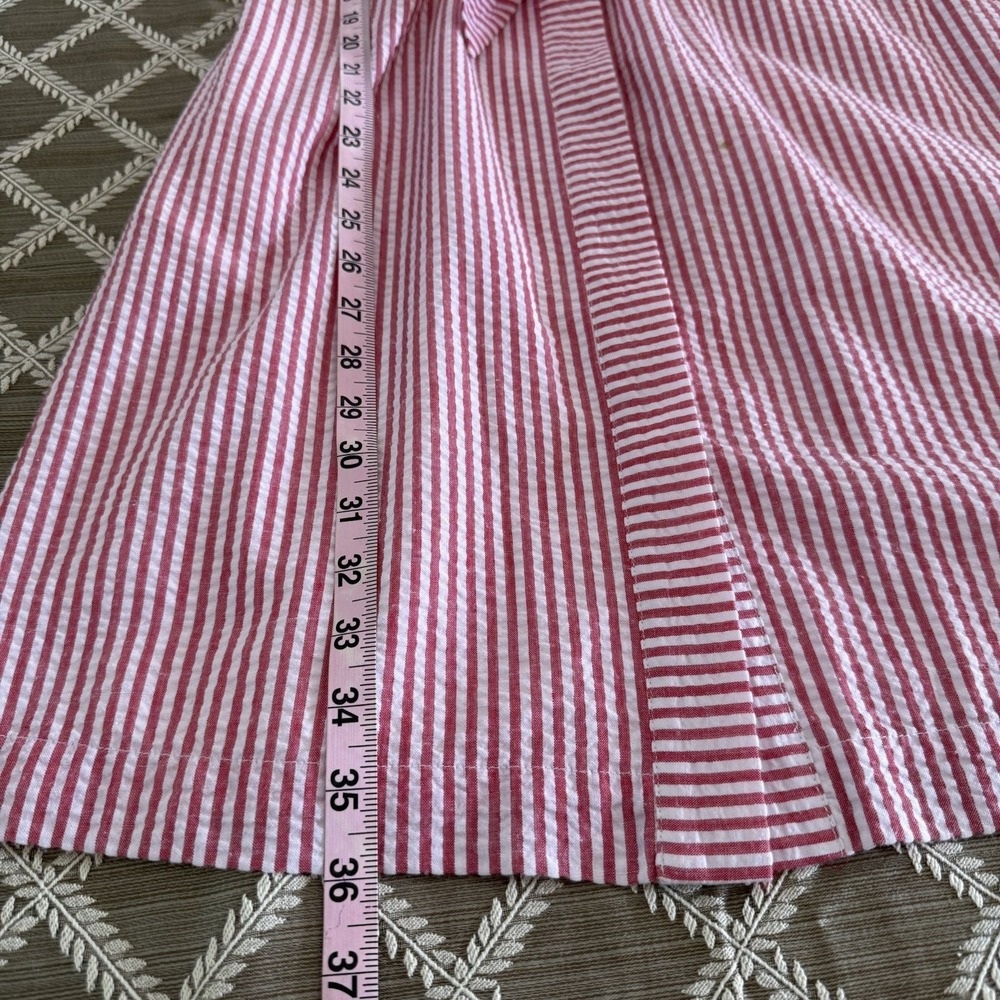 Vineyard Vines Pink and White Striped Strapless Tie-Front Dress - Picture 14 of 14